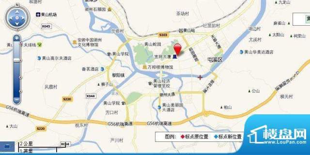 新黄山商业步行街交通图